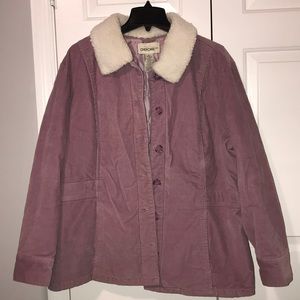 Cherokee Corduroy Jacket Lilac Purple XL